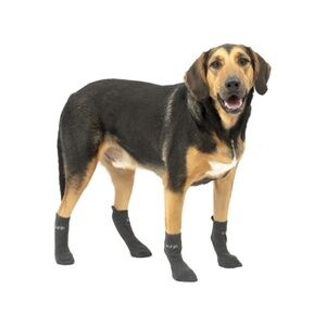 Kurgo Blaze Dog Socks in Grey, Size Large